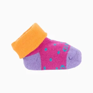 Babbucce bambino cotone fantasia pois fucsia